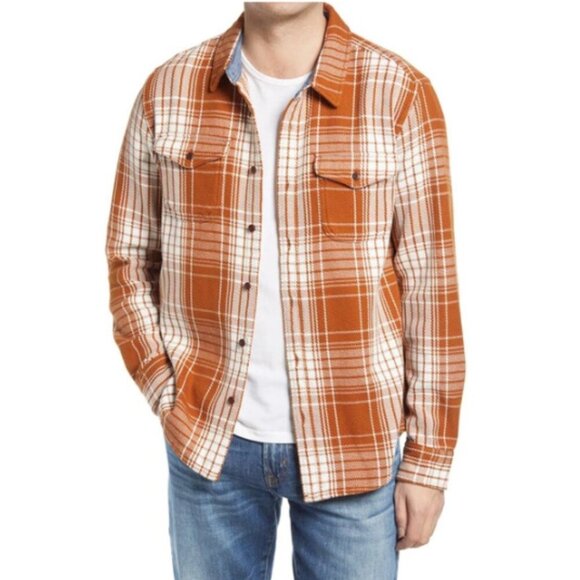 Outerknown | Blanket Shirt In Cedar Bigbury Plaid - Picture 3 of 14